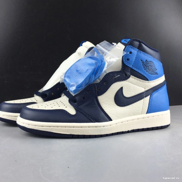 Jordan Retro 1 High OG 555088-140 Obsidian Air 1217